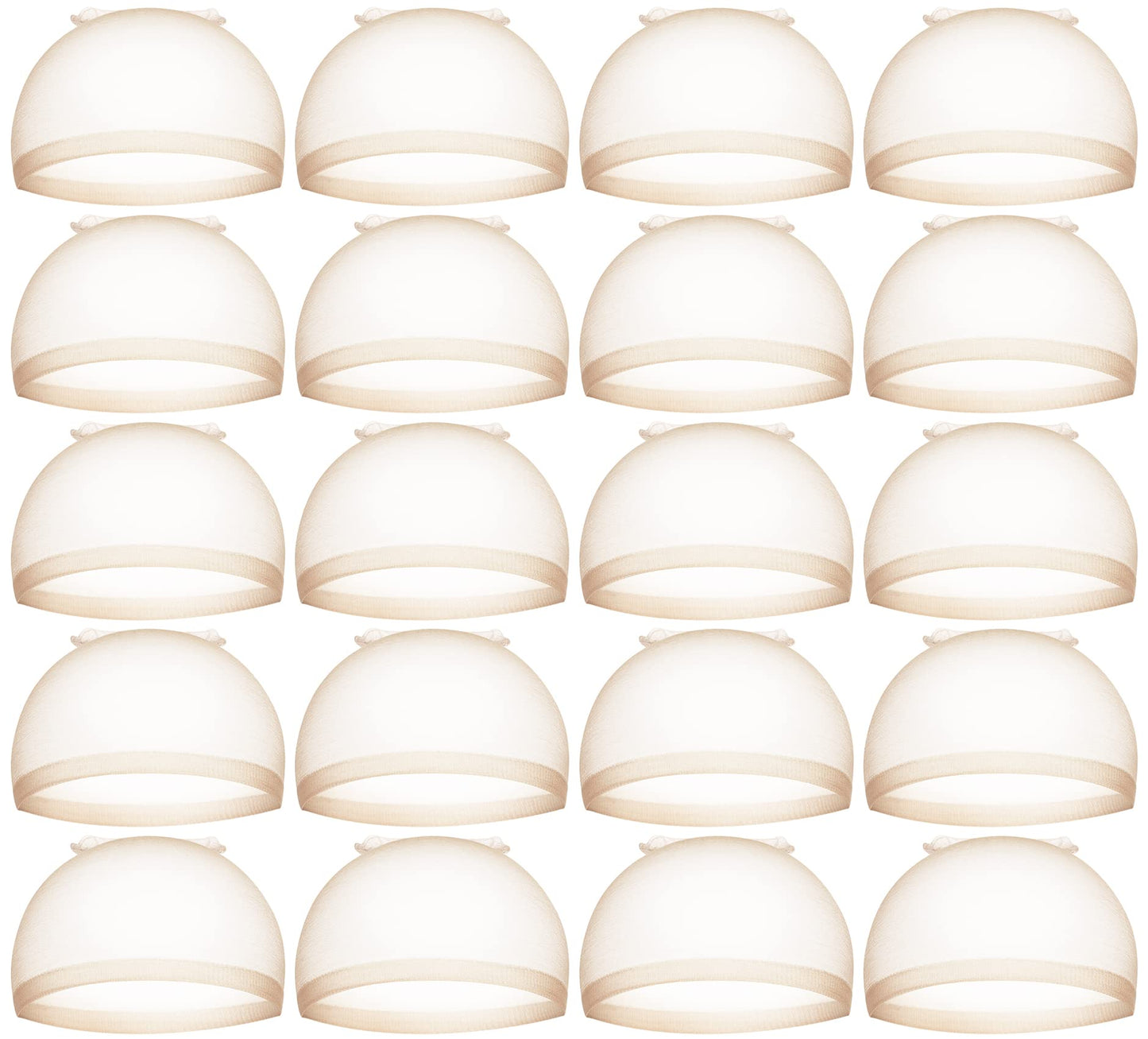 Teenitor HD Wig Caps, 20pcs Thin Invisible Wig Caps for Women, Wig Caps for Women Lace Front, Stocking Caps Wig Cap HD Caps for Wig