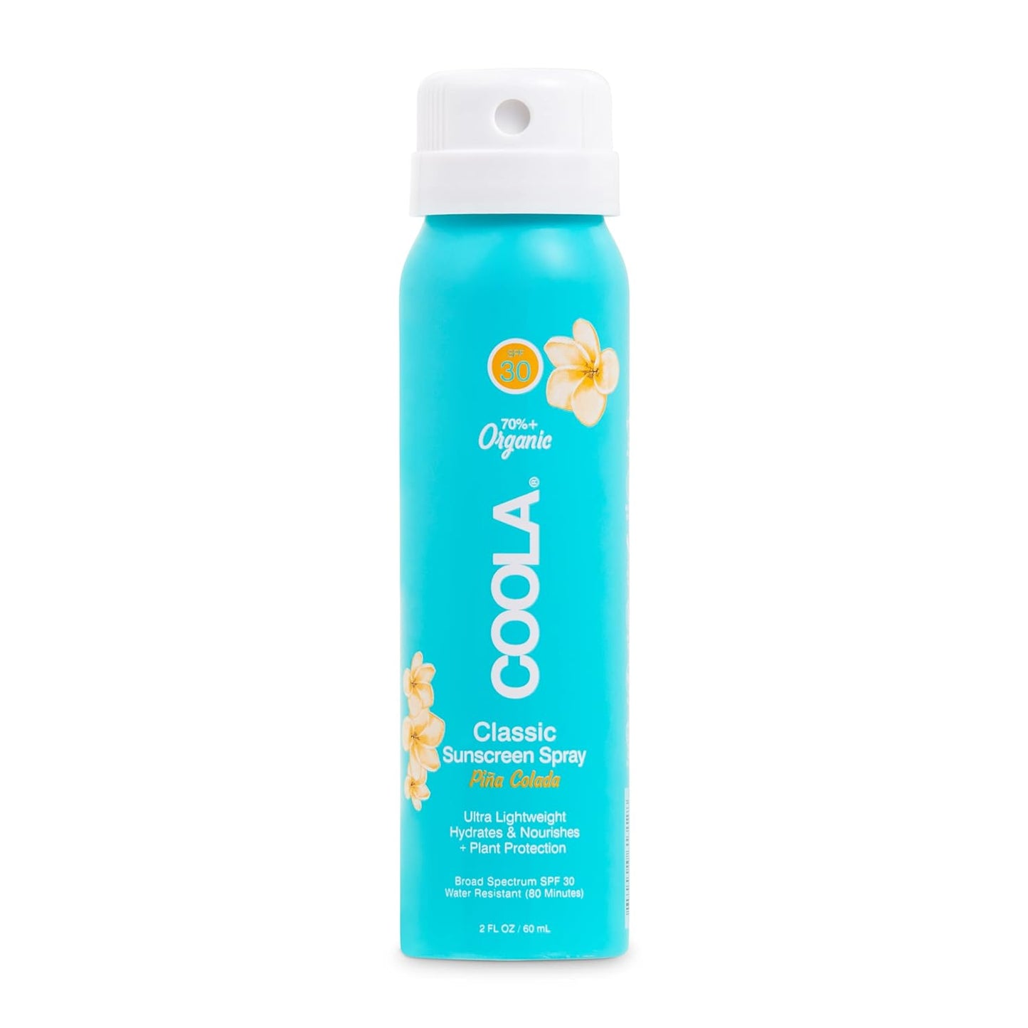 COOLA Organic Sunscreen SPF 30 Sunblock Spray, Dermatologist Tested Skin Care for Daily Protection, Vegan and Gluten Free, Pi–a Colada
