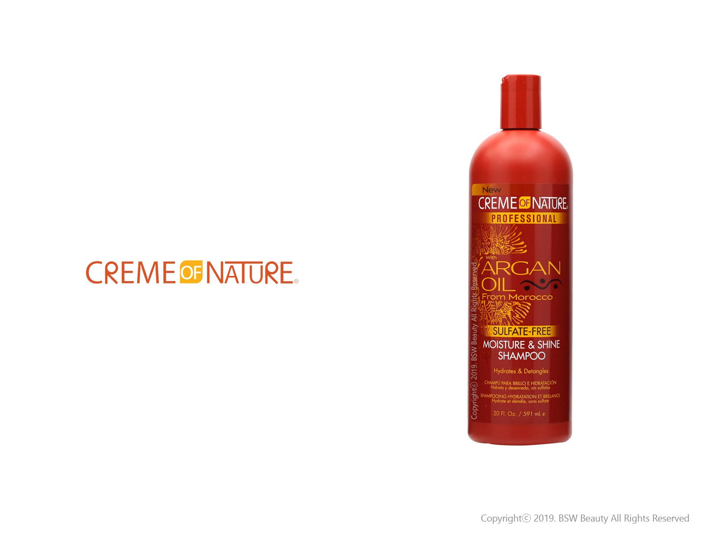 CREME OF NATURE ARGAN OIL MOISTURE & SHINE SHAMPOO 20oz