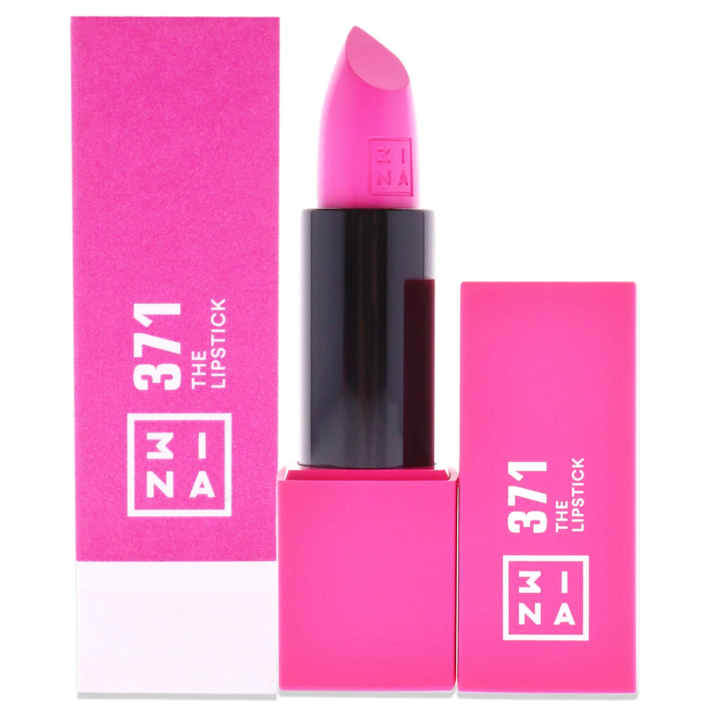 The Lipstick - 371 Hot Pink by 3Ina for Women - 0.16 oz Lipstick