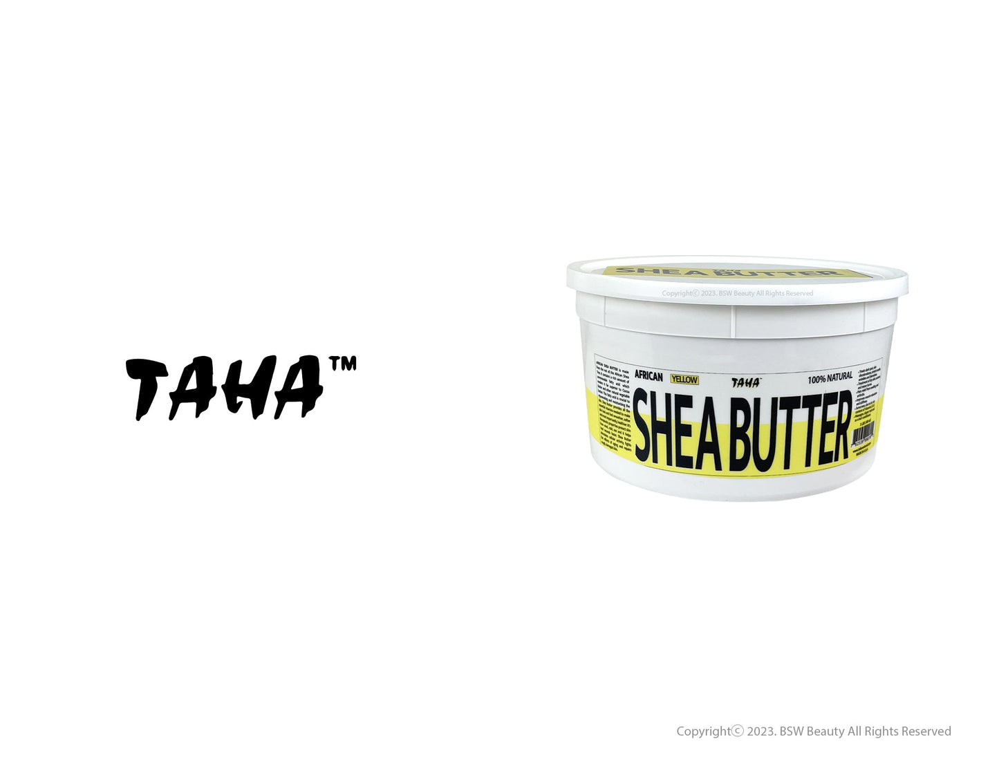 TAHA 100% NATURAL SHEA BUTTER - YELLOW