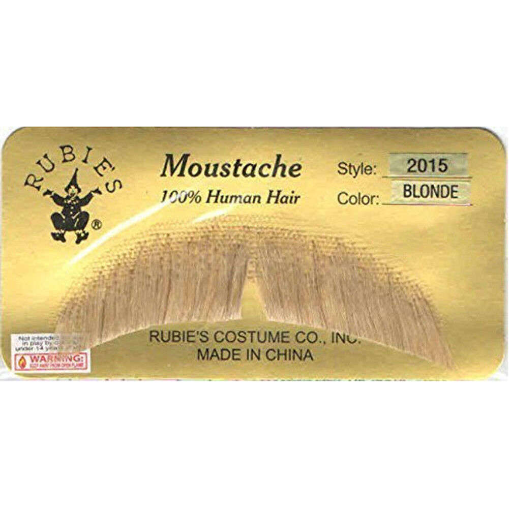 100% Human Hair Fake Mustache