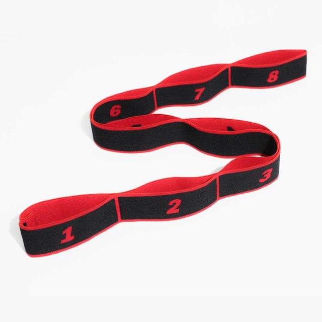Yoga Pull Strap Belt Polyester Latex Elastic Latin Dance Stretching Band Loop Yoga Pilates