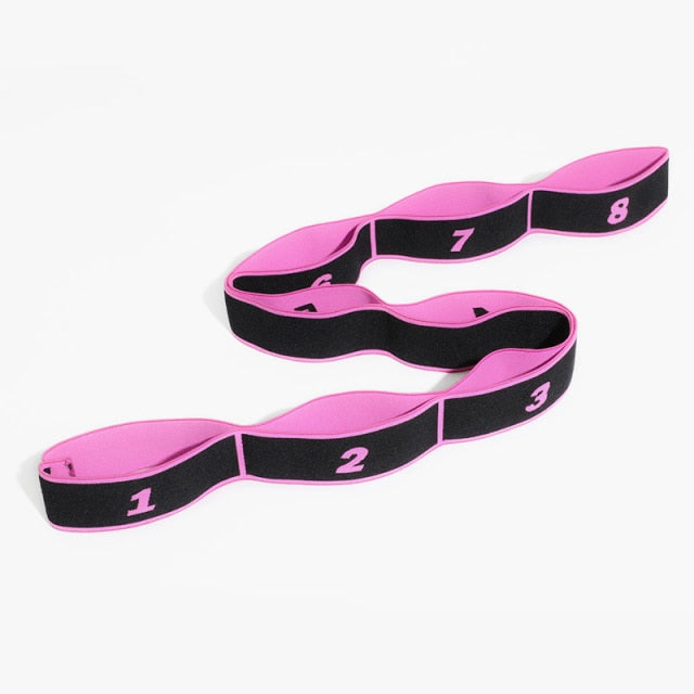 Yoga Pull Strap Belt Polyester Latex Elastic Latin Dance Stretching Band Loop Yoga Pilates