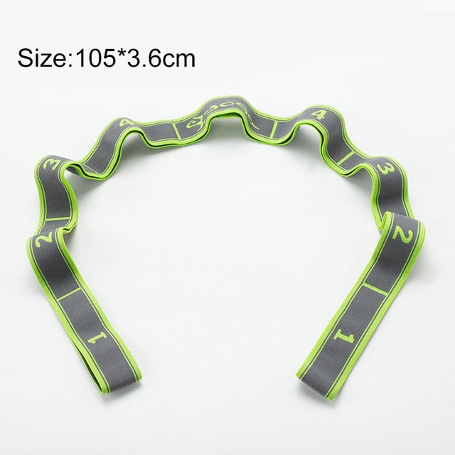 Yoga Pull Strap Belt Polyester Latex Elastic Latin Dance Stretching Band Loop Yoga Pilates