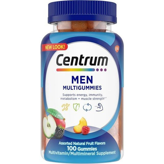 Centrum Men Multigummies, Assorted Natural Fruit Flavors