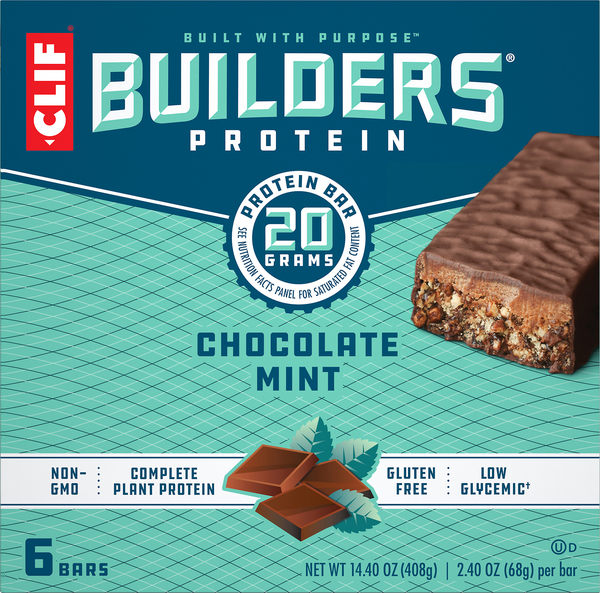CLIF BUILDERS Chocolate Mint Protein Bars