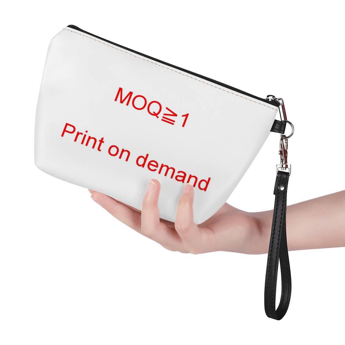 3D Print Cosmetic Cases Fashion Women Reusable PU Makeup Bags - amazitshop