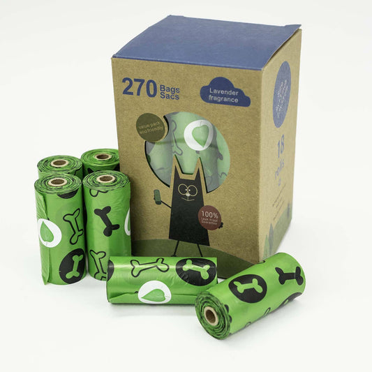 270-Pack: Leak-Proof Lavender scented Dog Pet Poop Bags