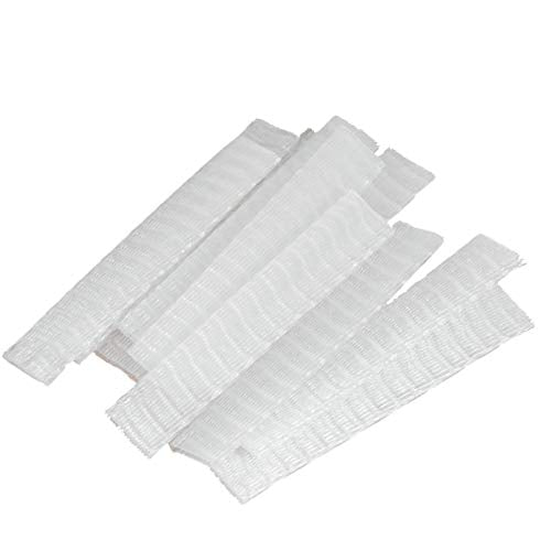 SUPVOX 100 Pcs Makeup Brush Protector, Practical Plastic White Packaging Net, Expandable Mesh Sleeve Covers for Protective Brushes Keep Cleaner, White