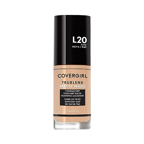 COVERGIRL TruBlend Matte Made Liquid Foundation, Light Ivory , 1 Fl Oz (Pack of 1)