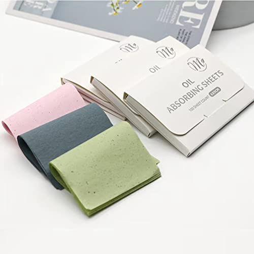 300 Counts Premium Face Oil Blotting Paper, Oil Absorbing Tissues, Instant Oil-Absorbing Remove Excess Oil & Shine Oil Control Films (3-in-1)