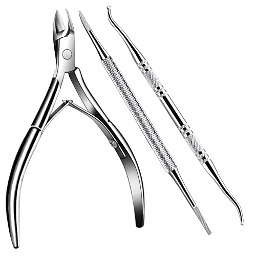 Teenitor Ingrown Toenail Tools Kit, Ingrown Toenail Clippers, Ingrown Toenail File and Lifters, Professional Nail Treatment Pedicure Tool, Under Nail Cleaner Tools