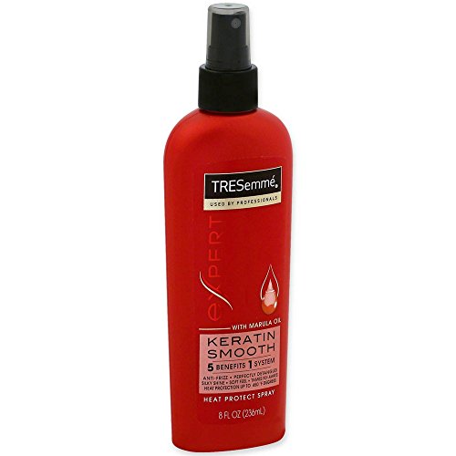 TRESemmé Thermal Creations Keratin Smooth Leave-In Heat Protectant Spray, Hair Heat Protection Formula with Keratin and Marula Oil 8 oz