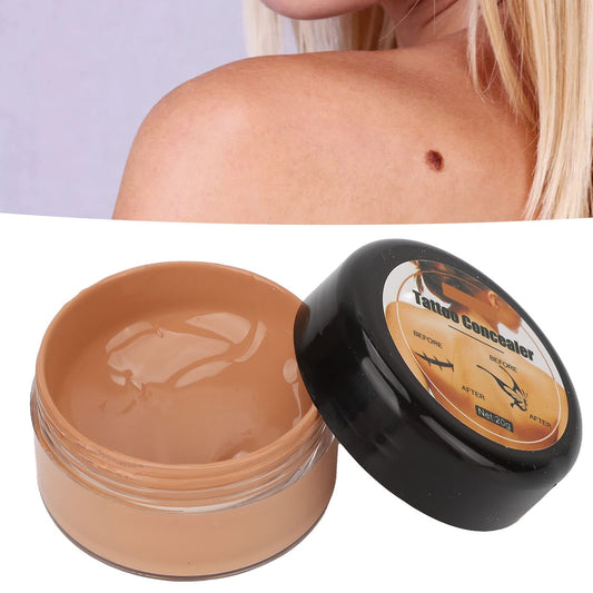 Tattoo Cover up Makeup Waterproof, Tattoo Concealer, Scar Cover Up, Makeup Concealer Set Waterproof Makeup Skin Scar Dark Spots Birthmark Concealer for Men Women (Dark Color)