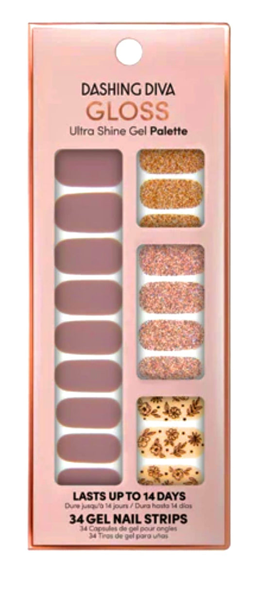 Ultra Shine Gel Nail Strips Lavendar Dreams 34 Strips