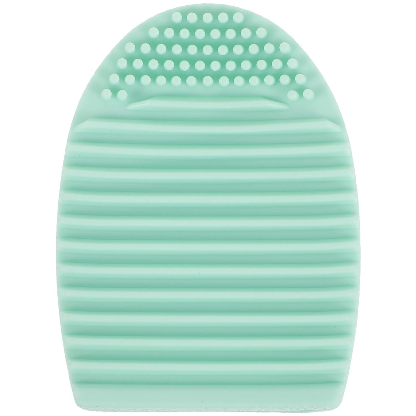 Beaupretty Makeup Brush Cleaner Mat Silicone Cosmetic Cleaning Pad Washing Scrubber Board Makeup Egg Washing Tool (Green)