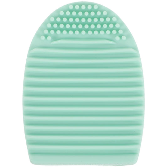Beaupretty Makeup Brush Cleaner Mat Silicone Cosmetic Cleaning Pad Washing Scrubber Board Makeup Egg Washing Tool (Green)