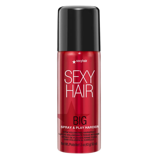 SexyHair Big Spray & Play Harder Firm Volumizing Hairspray | All Day Hold and Shine | Up to 72 Hour Humidity Resistance