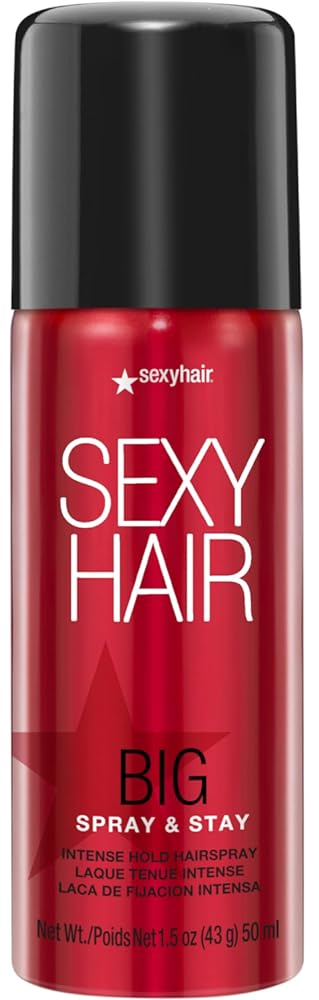 SexyHair Big Spray & Stay Intense Hold Hairspray | Extreme Hold and Shine | Up to 72 Hour Humidity Resistance | All Hair Types