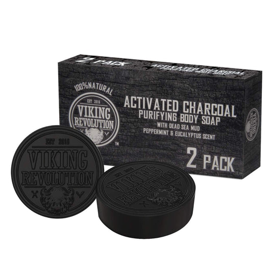 Activated Charcoal Soap w/ Dead Sea Mud - 2 Pack