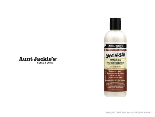 AUNT JACKIES COCONUT CREME COCO WASH COCONUT MILK CONDITIONING CLEASER 12oz