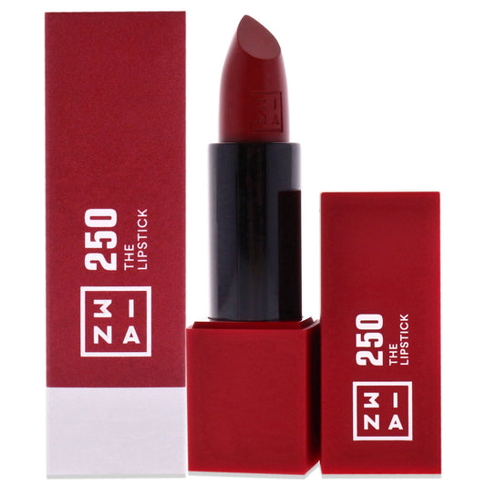 The Lipstick - 250 Warm Dark Red by 3Ina for Women - 0.16 oz Lipstick