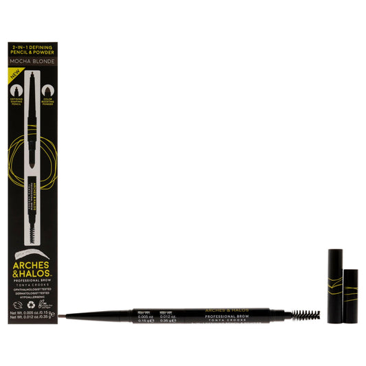 2-in-1 Defining Eyebrow Pencil and Powder - Mocha Blonde