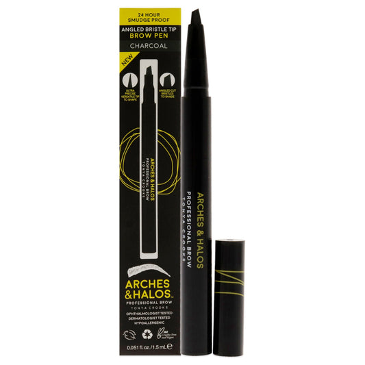Angled Bristle Tip Waterproof Brow Pen - Charcoal