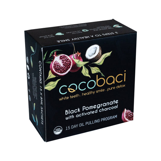 Cocobaci Black Pomegranate w/ Activated Charcoal 15 Day Oil Pulling Program