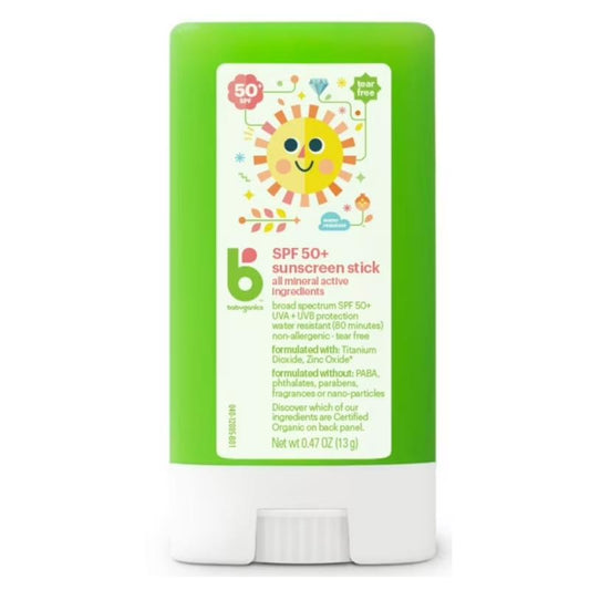 Babyganics Baby Sunscreen Stick 50 SPF .47 Oz