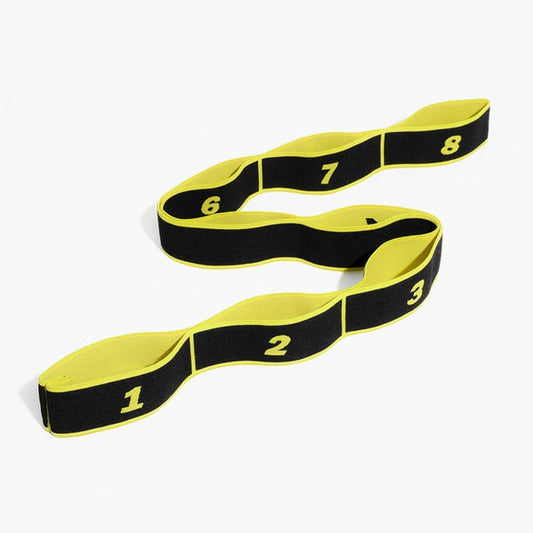 Yoga Pull Strap Belt Polyester Latex Elastic Latin Dance Stretching Band Loop Yoga Pilates