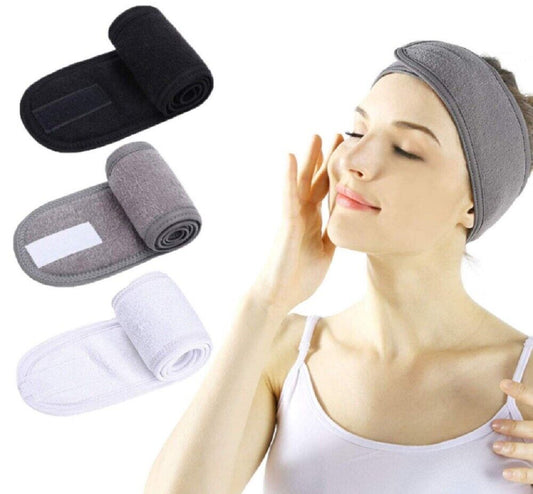 Tika 3-Pieces Facial Spa Headband Makeup Shower Bath Wrap